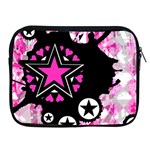 Pink Star Splatter Apple iPad Zippered Sleeve Front