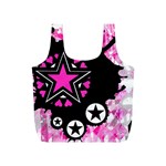 Pink Star Splatter Reusable Bag (S) Back