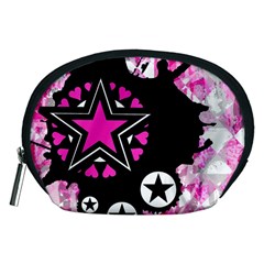 Pink Star Splatter Accessory Pouch (medium)