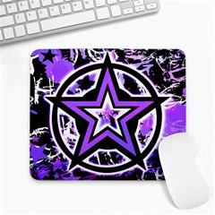 Purple Star Large Mouse Pad (rectangle)