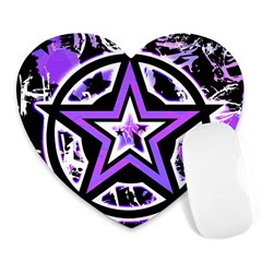 Purple Star Mouse Pad (heart)