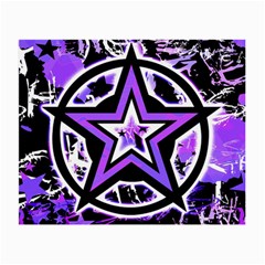 Purple Star Glasses Cloth (small, Two Sided) by ArtistRoseanneJones