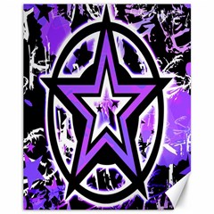 Purple Star Canvas 11  X 14  (unframed) by ArtistRoseanneJones