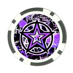 Purple Star Poker Chip Back