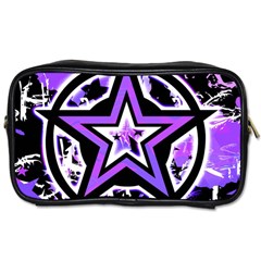 Purple Star Travel Toiletry Bag (one Side) by ArtistRoseanneJones