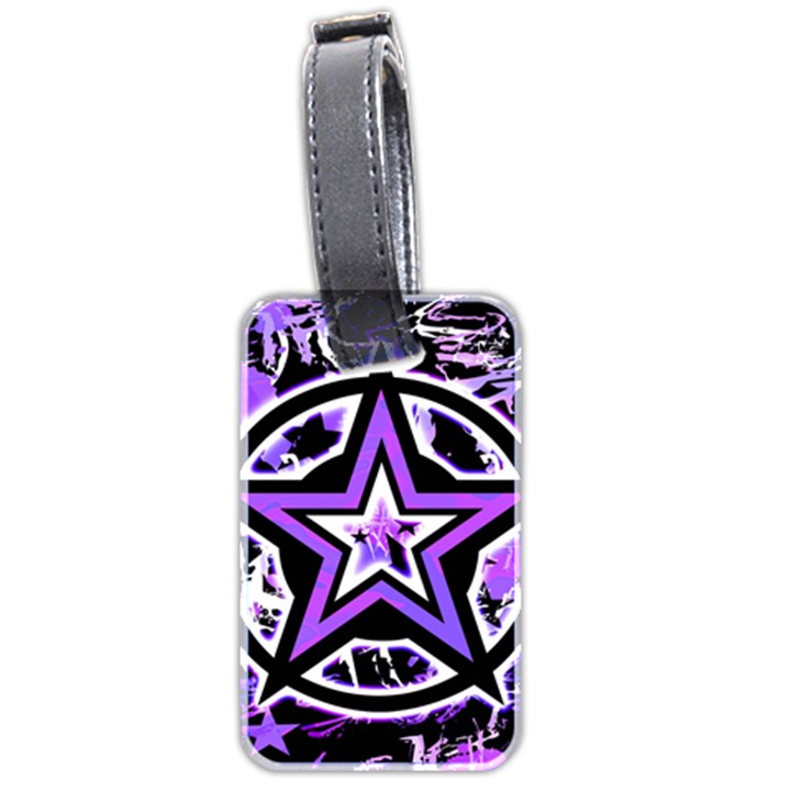 Purple Star Luggage Tag (Two Sides)