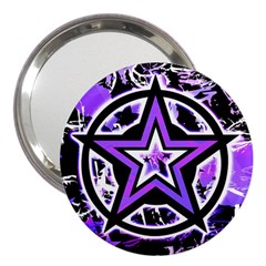 Purple Star 3  Handbag Mirror by ArtistRoseanneJones