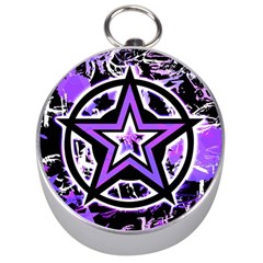 Purple Star Silver Compass