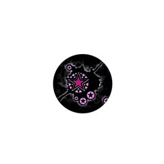 Pink Star Explosion 1  Mini Button Magnet