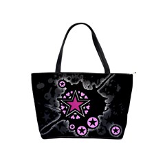 Pink Star Explosion Large Shoulder Bag