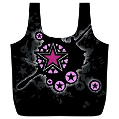 Pink Star Explosion Reusable Bag (xl) by ArtistRoseanneJones