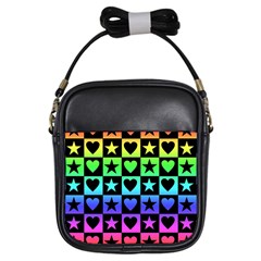 Rainbow Stars And Hearts Girl s Sling Bag