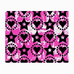 Star And Heart Pattern Glasses Cloth (small, Two Sided)