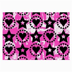 Star And Heart Pattern Glasses Cloth (large)