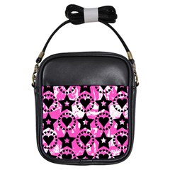 Star And Heart Pattern Girl s Sling Bag