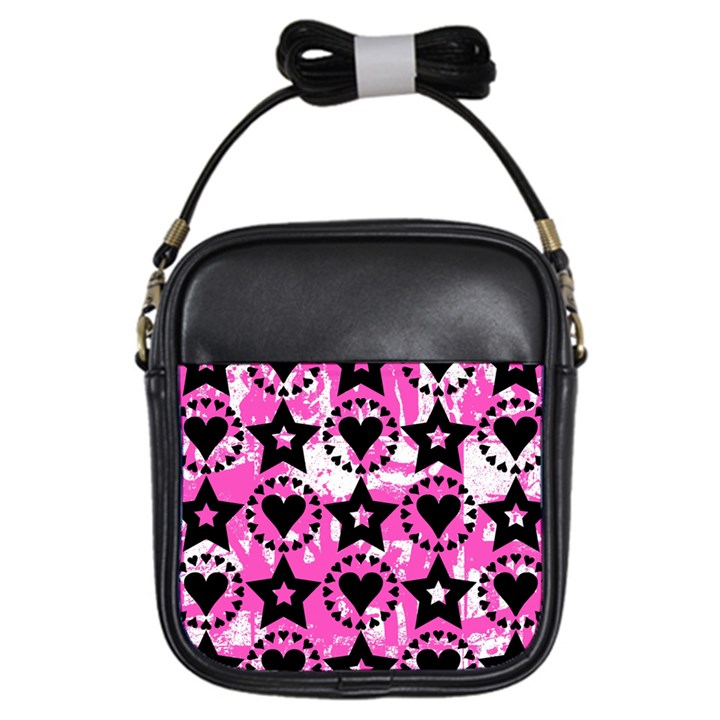 Star And Heart Pattern Girl s Sling Bag