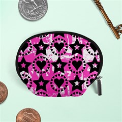 Star And Heart Pattern Accessory Pouch (small)