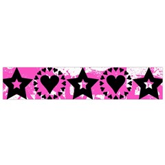 Star And Heart Pattern Flano Scarf (small) by ArtistRoseanneJones