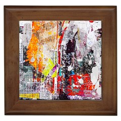 Abstract Graffiti Framed Ceramic Tile