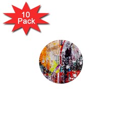 Abstract Graffiti 1  Mini Button Magnet (10 Pack)