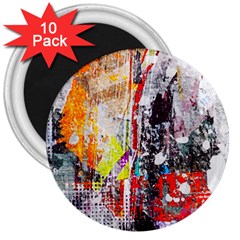 Abstract Graffiti 3  Button Magnet (10 Pack) by ArtistRoseanneJones