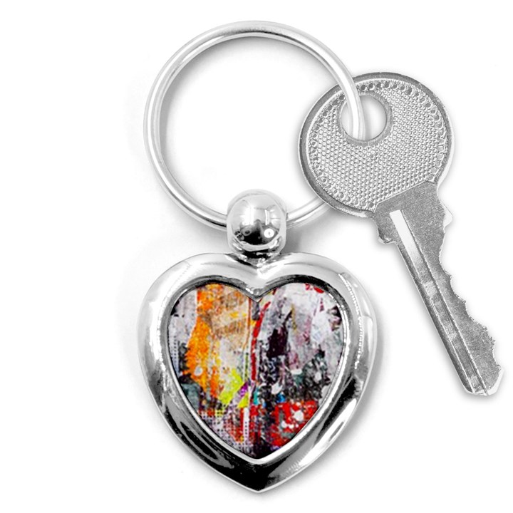 Abstract Graffiti Key Chain (Heart)