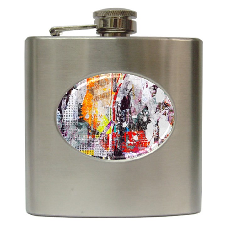 Abstract Graffiti Hip Flask