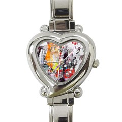 Abstract Graffiti Heart Italian Charm Watch 