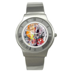 Abstract Graffiti Stainless Steel Watch (slim)