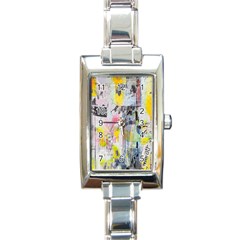 Graffiti Graphic Rectangular Italian Charm Watch