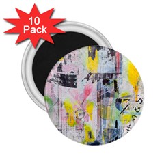 Graffiti Graphic 2 25  Button Magnet (10 Pack) by ArtistRoseanneJones