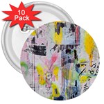 Graffiti Graphic 3  Button (10 pack) Front