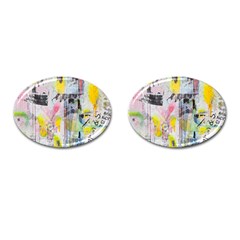 Graffiti Graphic Cufflinks (oval)