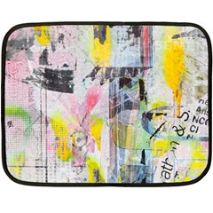 Graffiti Graphic Mini Fleece Blanket (two Sided)