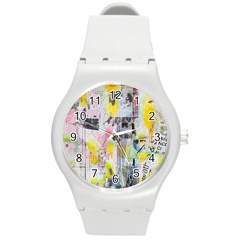 Graffiti Graphic Plastic Sport Watch (medium)