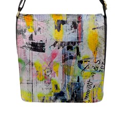 Graffiti Graphic Flap Closure Messenger Bag (l)