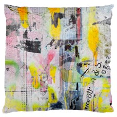 Graffiti Graphic Large Flano Cushion Case (one Side)