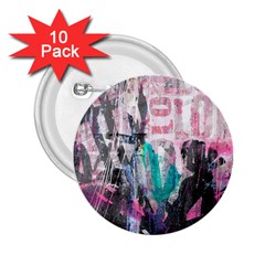 Graffiti Grunge Love 2 25  Button (10 Pack)