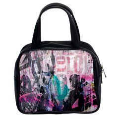 Graffiti Grunge Love Classic Handbag (two Sides)