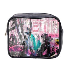 Graffiti Grunge Love Mini Travel Toiletry Bag (two Sides)