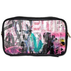 Graffiti Grunge Love Travel Toiletry Bag (one Side) by ArtistRoseanneJones