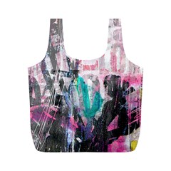 Graffiti Grunge Love Reusable Bag (m) by ArtistRoseanneJones