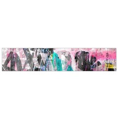 Graffiti Grunge Love Flano Scarf (small)