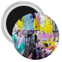 Graffiti Pop 3  Button Magnet