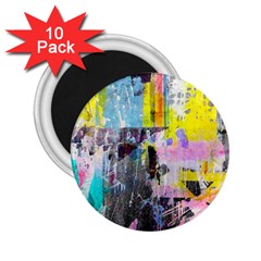 Graffiti Pop 2 25  Button Magnet (10 Pack)