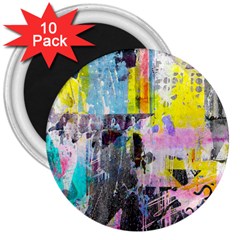 Graffiti Pop 3  Button Magnet (10 Pack)