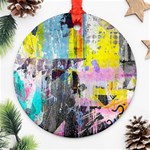 Graffiti Pop Round Ornament (Two Sides) Front