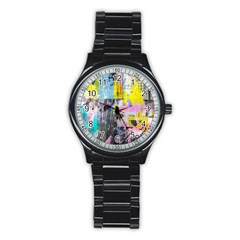 Graffiti Pop Sport Metal Watch (black)