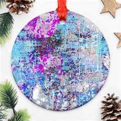 Graffiti Splatter Round Ornament