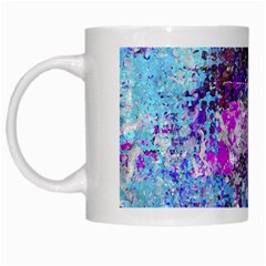 Graffiti Splatter White Coffee Mug by ArtistRoseanneJones